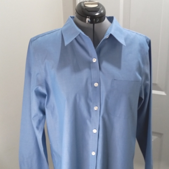 LLBean Sz Med, Blue Shirt, - Picture 1 of 4